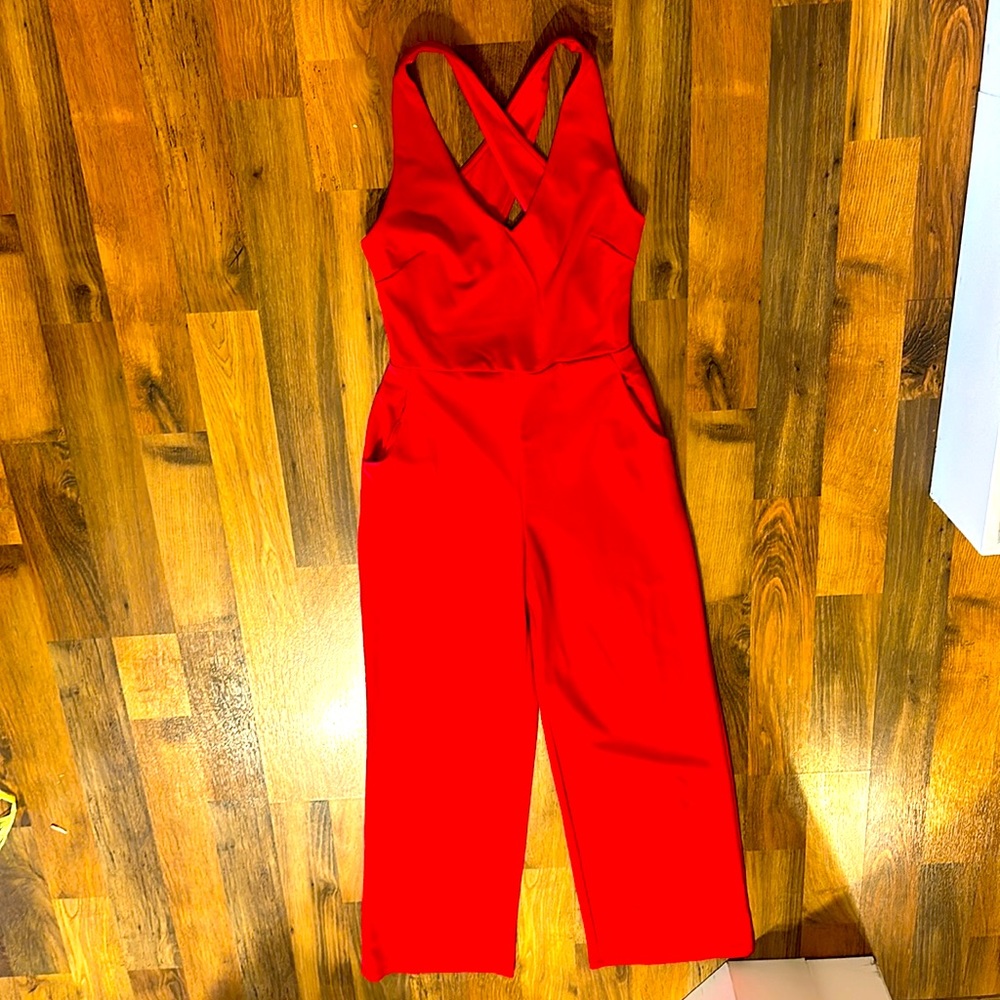 Crystal Sky Romper, M, Red